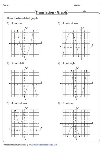 y 1 3. . Transformations of quadratics worksheet answers